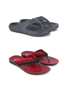 PENNEN Men Set Of 2 Lightweight Flips Flops