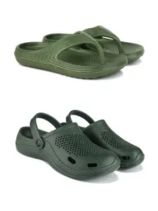 DRACKFOOT Men Pack Of 2 Flip Flops