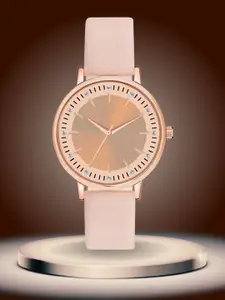 ON TIME OCTUS Women Dial & Bracelet Style Straps Analogue Watch OP-109 BEIGE