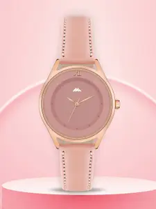 ON TIME OCTUS Women Embellished Dial & Bracelet Style Straps Analogue Watch MT-577 PINK