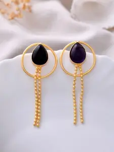 DIVASTRI One Gram Gold Plated Drop Earrings