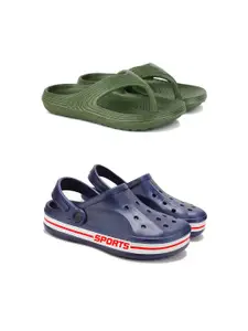 DRACKFOOT Men Pack Of 2 Flip Flops