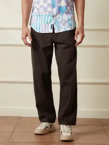 WROGN Men Pure Cotton Comfort Wide Leg Mid-Rise Jeans