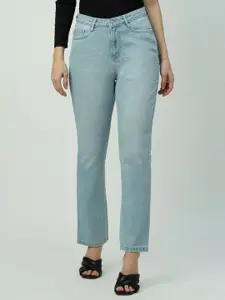 Kraus Jeans Women Slim Fit High-Rise Light Fade Jeans