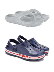 DRACKFOOT Men Pack Of 2 Flip Flops