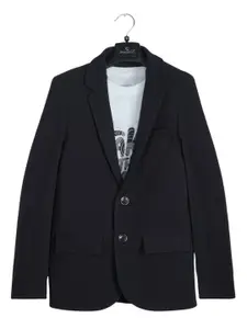 CHARCHIT Boys Solid Party Blazers and T-Shirt