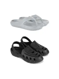 DRACKFOOT Men Set Of 2 Anti Skid Flip-Flops