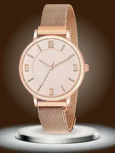 ON TIME OCTUS Women Dial & Stainless Steel Bracelet Style Straps Analogue Watch