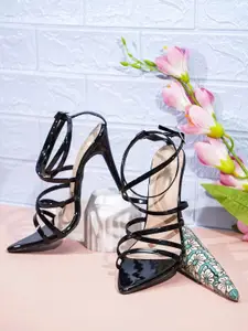 Looper Women Strappy Slim Heels With Ankle Loop