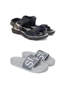 PENNEN Men Set Of 2 Comfort Sandals