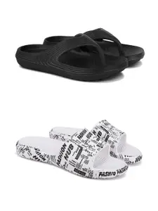 DRACKFOOT Men Pack Of 2 Flip Flops