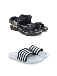 PENNEN Men Pack of 2 Men Comfort Sandals