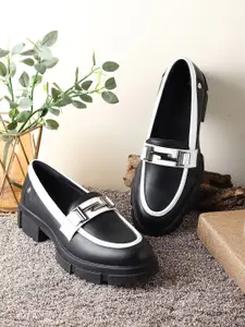 yoho Women Stella 001  Slip-On Block Heel Orthopedic Footpharma Footbed Moccasins