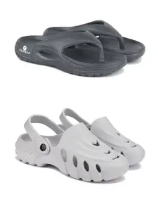 DRACKFOOT Men Pack Of 2 Flip Flops