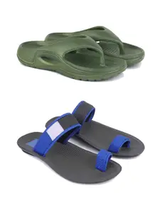 DRACKFOOT Men Set Of 2 Flip-Flops