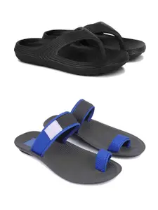DRACKFOOT Men Pack Of 2 Comfort Sandals