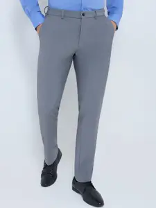 Raymond Men Slim-Fit Flat Front Formal Trouser