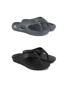 PENNEN Men Set Of 2 Thongs Flip Flops