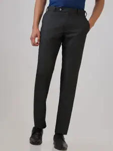 Park Avenue Men Printed Regular Fit Mid-Rise Formal Trousers