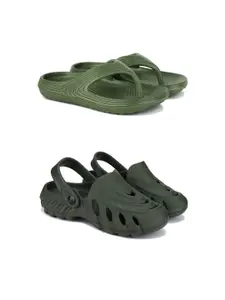 DRACKFOOT Men Pack Of 2 Clogs