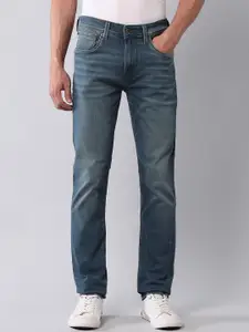 U.S. Polo Assn. Denim Co. Men Solid Skinny Fit Mid-Rise Light Fade Stretchable Jeans