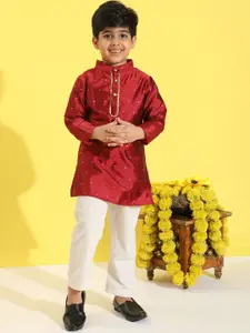 Cutiekins Boys Regular Kurta with Pyjamas