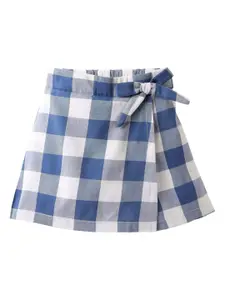 CrayonFlakes Girls Checked Skorts