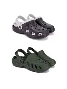 DRACKFOOT Men Set Of 2 Anti Skid Clogs