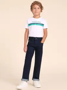 U.S. Polo Assn. Kids Boys Relaxed Fit Mid-Rise Jeans