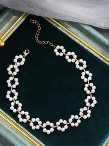 YouBella Gold-Plated Beaded Necklace