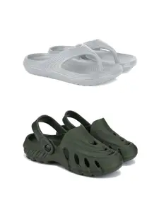 DRACKFOOT Men Pack Of 2 Flip Flops