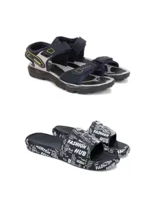 PENNEN Set Of 2 Sports Sandal & Sliders