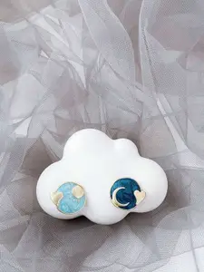 YouBella Gold-Plated Circular Shaped Studs