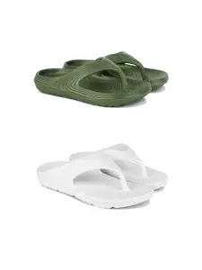 DRACKFOOT Men Set Of 2 Anti Skid Flip-Flops