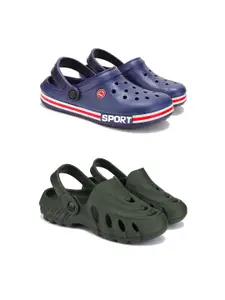 PENNEN Men Set Of 2 Soft & Lightweight Clogs