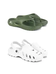 PENNEN Men Set Of 2 Soft & Lightweight Flip Flops