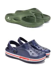 DRACKFOOT Men Pack Of 2 Flip Flops