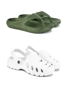 DRACKFOOT Men Pack Of 2 Flip Flops