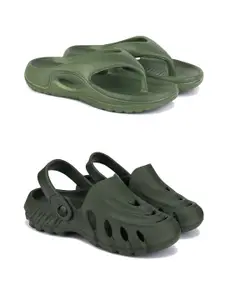 DRACKFOOT Men Pack Of 2 Flip Flops