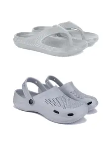 DRACKFOOT Pack Of 2 Men Flip Flops