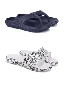 DRACKFOOT Men Pack Of 2 Flip Flops