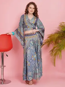 Boholyfe Printed Top With Skirt Co-Ords