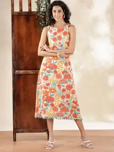Anouk Women Floral Printed A-Line Dress