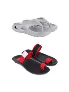 PENNEN Men Set Of 2 Soft & Lightweight Flip Flops