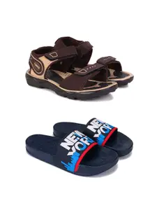 PENNEN Men Set Of 2 Comfort Sandals