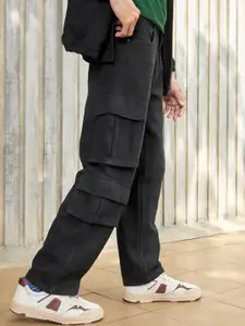 WROGN Men Comfort Wide Leg Mid-Rise Jeans