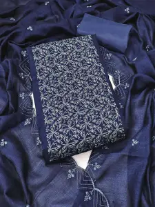 Peachmode Floral Embroidered Sequinned Unstitched Dress Material