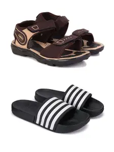 PENNEN Men Set Of 2 Sports Sandals & Sliders