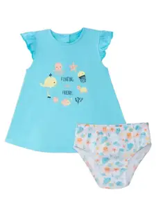 FASHION GRAB Girls Printed Top with Shorts