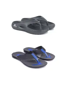 PENNEN Men Set Of 2 Soft & Lightweight Flip Flops